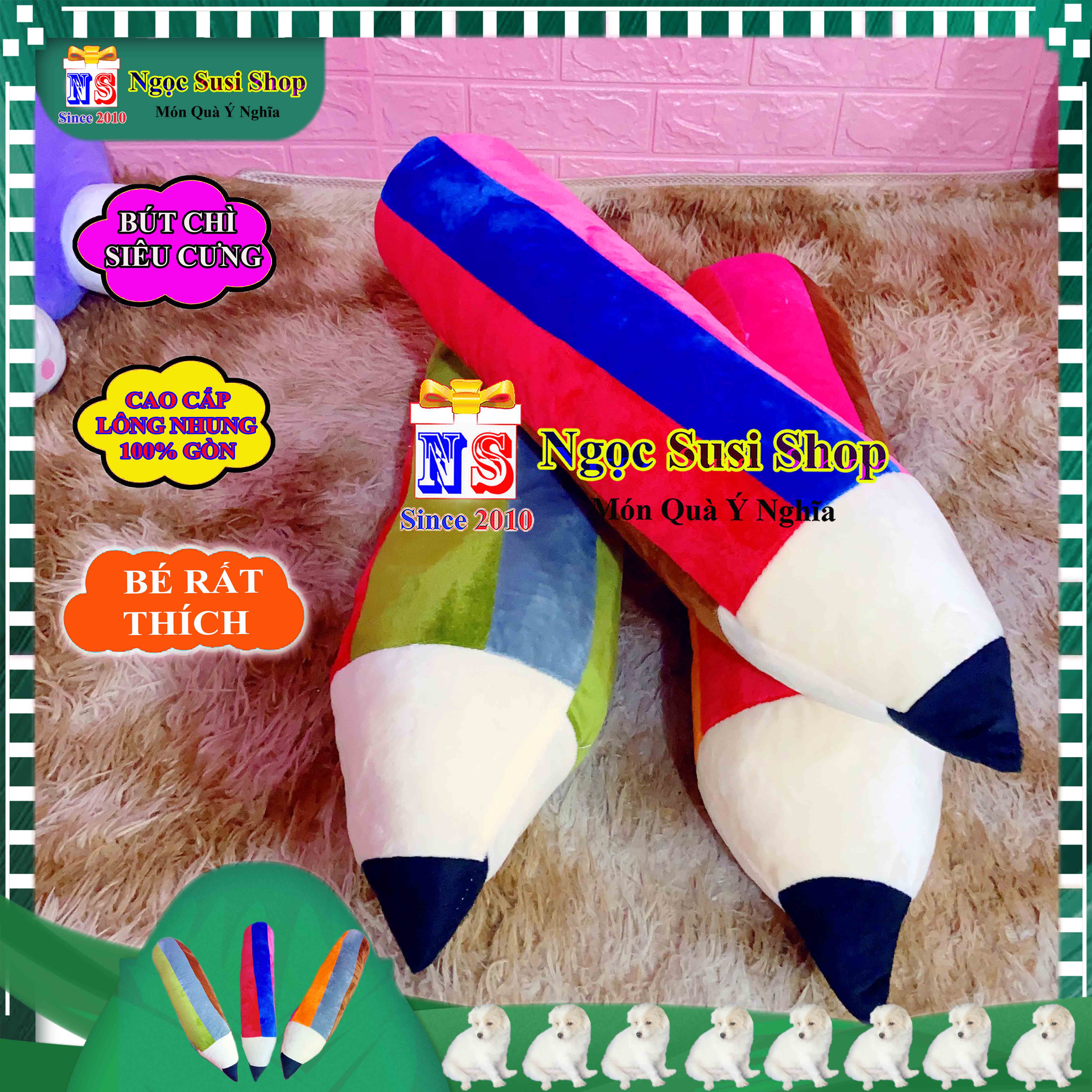 GỐI ÔM CÂY BÚT CHÌ NHỒI BÔNG NHIỀU MÀU RẤT MỀM MỊN ĐẸP NHƯ ẢNH- GẤU BÔNG HÌNH CÂY BÚT CHÌ HÀNG ĐỘC DÀNH CHO BÉ