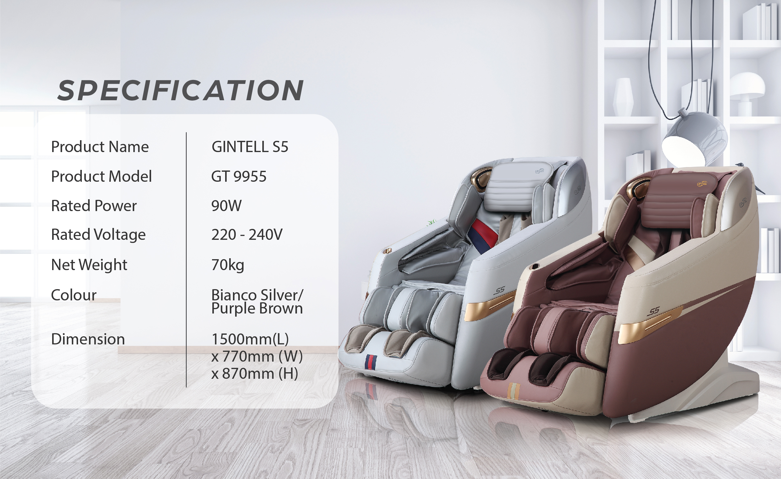 |MUA 1 TẶNG 1| Ghế Massage Toàn Thân S5 SuperChair + G RELAX EZ| 3 năm bảo hành chính hãng