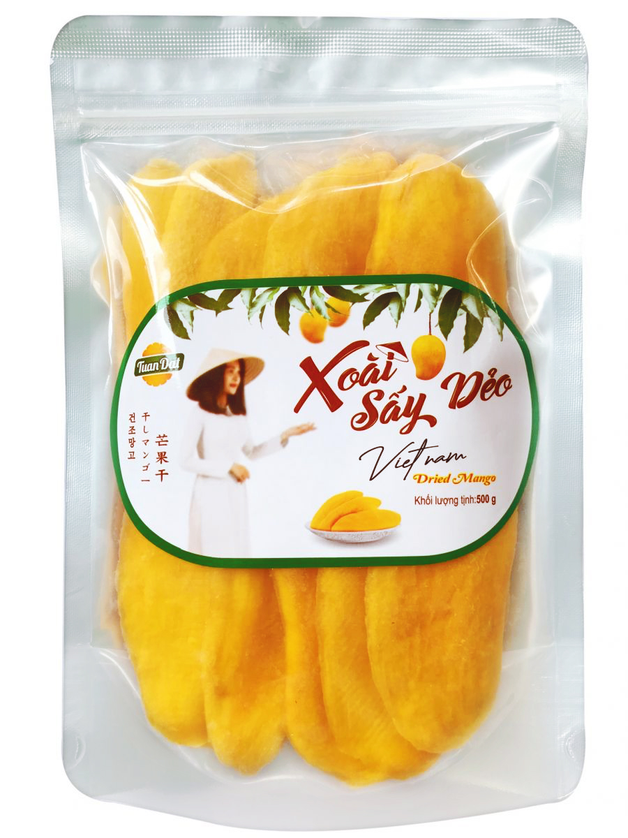 Xoài Tươi Sấy Dẻo 500g (Soft dried mango