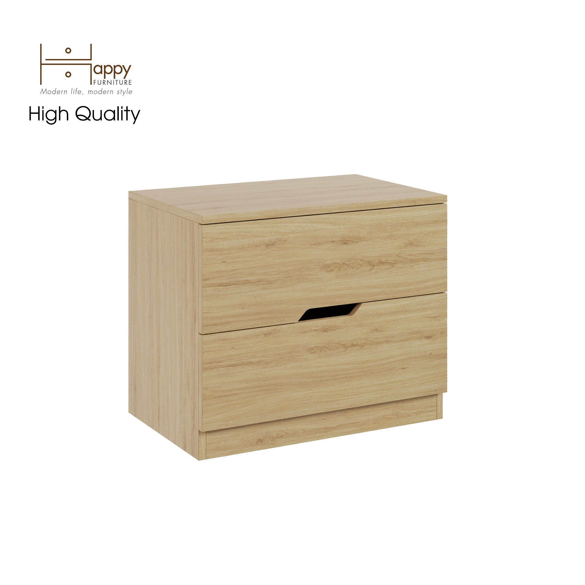 [Happy Home Furniture] DASH , Táp đầu giường - 2 ngăn kéo , 60cm x 40cm x 50cm ( DxRxC), THK_056