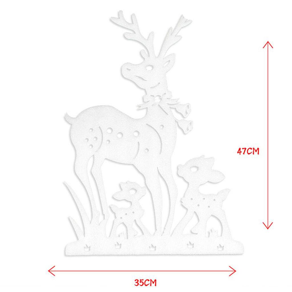 Merry Christmas Foam Deer Elk Christmas Decoration Christmas Home Window DIY