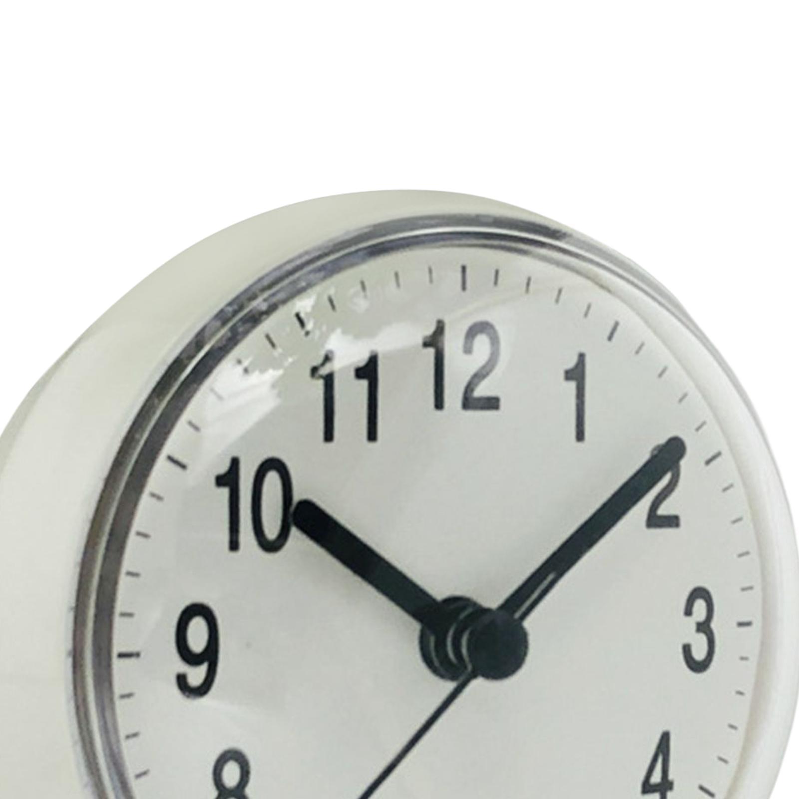 2pcs Hanging Wall Clock Bathroom Clock Waterproof for Kitchen Bedroom