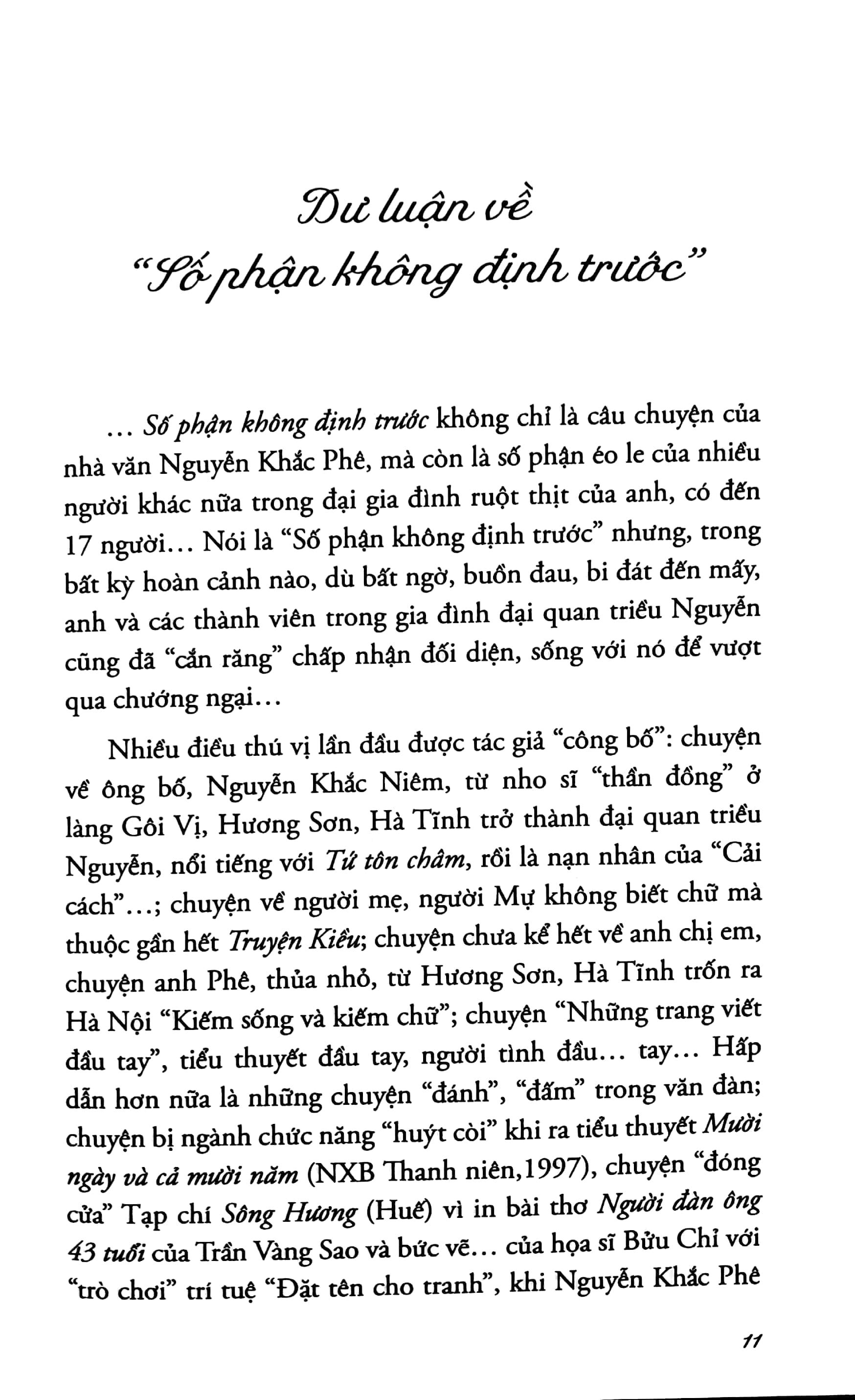 Số Phận Không Định Trước