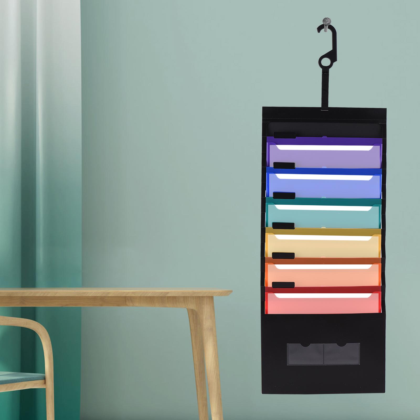 6 Túi Treo Sắp xếp Tập tin Accordian Kích thước A4 cho Trường Văn phòng Tại nhà