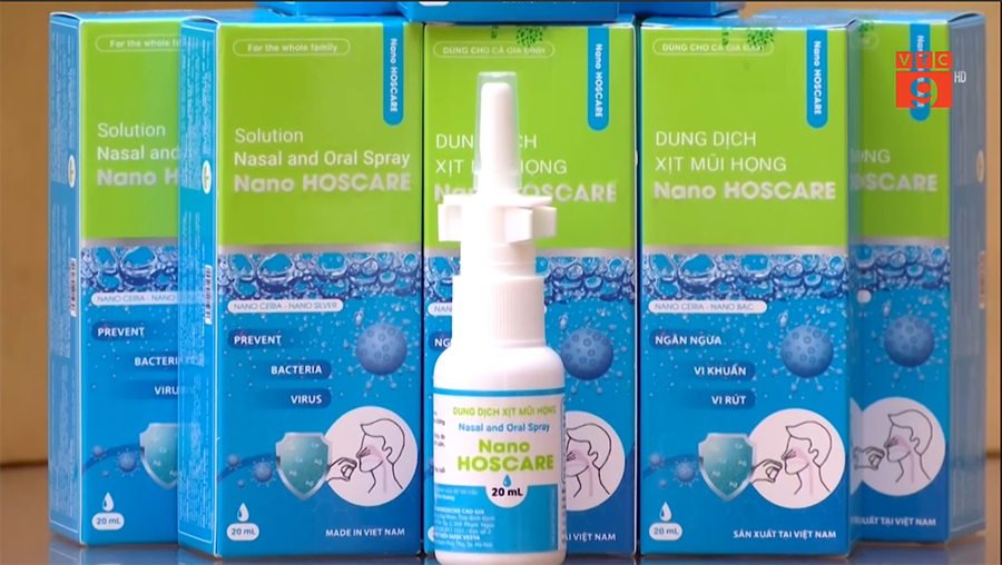 Xịt mũi xoang Nano HOSCARE 20ml - Giảm viêm xoang, nghẹt mũi, viêm mũi, viêm họng