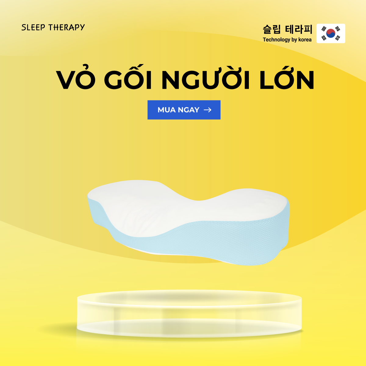 Vỏ gối ngoài Sleep Therapy - Màu xanh dương