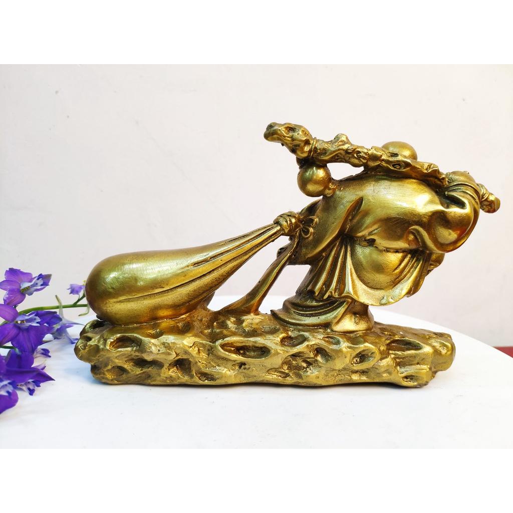 Tượng Di Lặc Kéo Bị Bằng Đồng