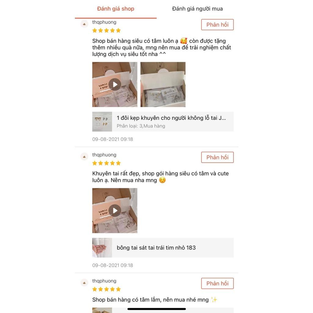 Bông tai bạc 925 7 màu jesse store J14 đá đổi màu