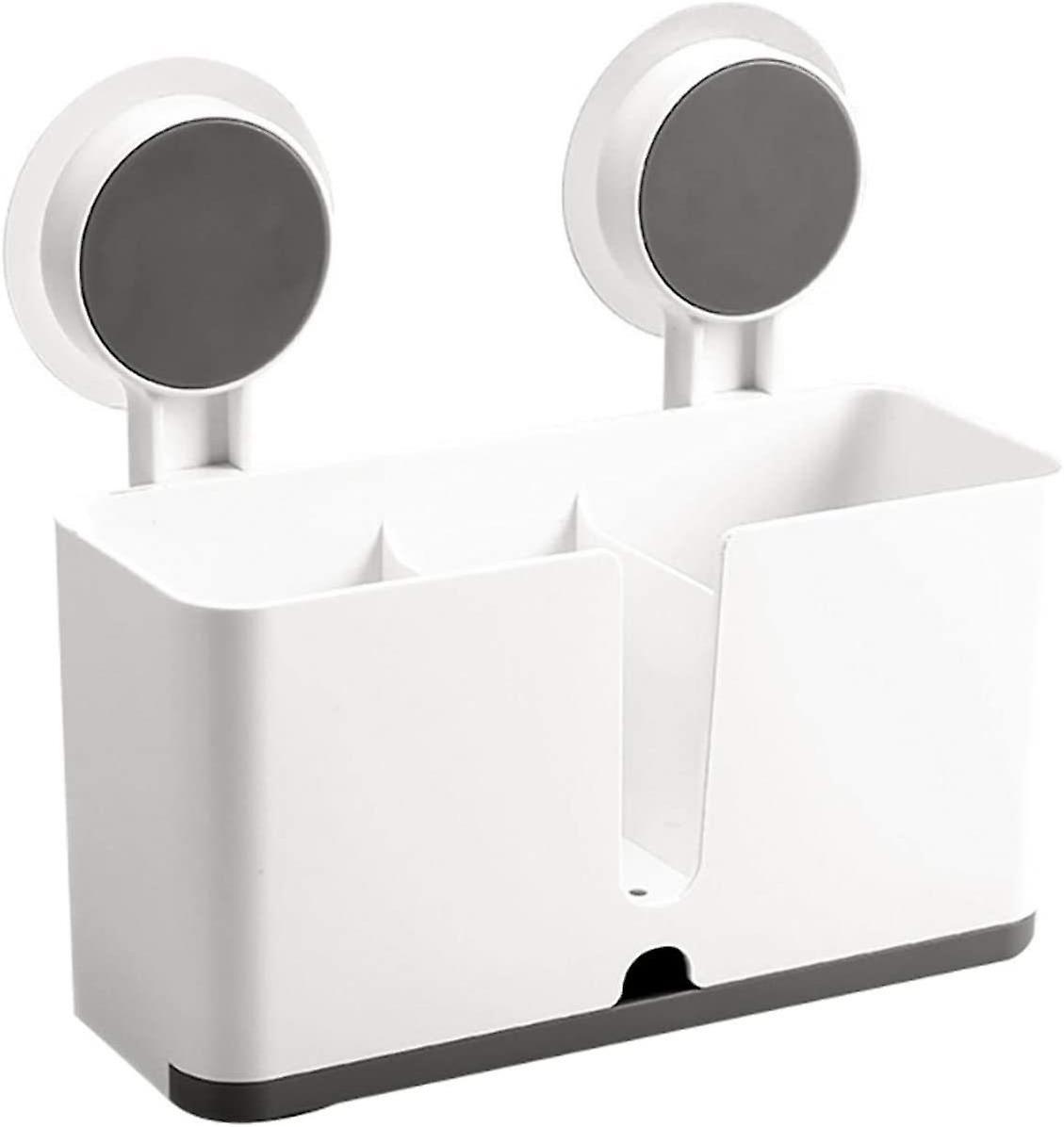 Lưu trữ nhà bếp bao gồm bao gồm nhà tổ chức bồn rửa treo nhân viên hỗ trợ bề mặt với 2 cốc hút