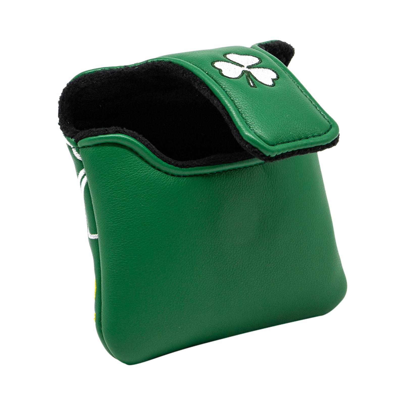 Golf Putter Cover, Square Mallet Putter Covers PU Leather Putter Headcovers Putter Head Cover with Tape Fit for All Brands