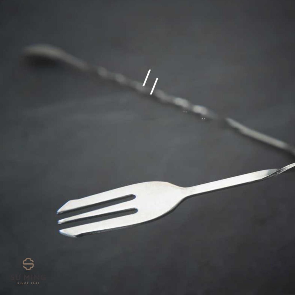 Thìa Khuấy Bar Dụng Cụ Pha Chế chuyên nghiệp, 2 đầu tiện dụng, 32cm