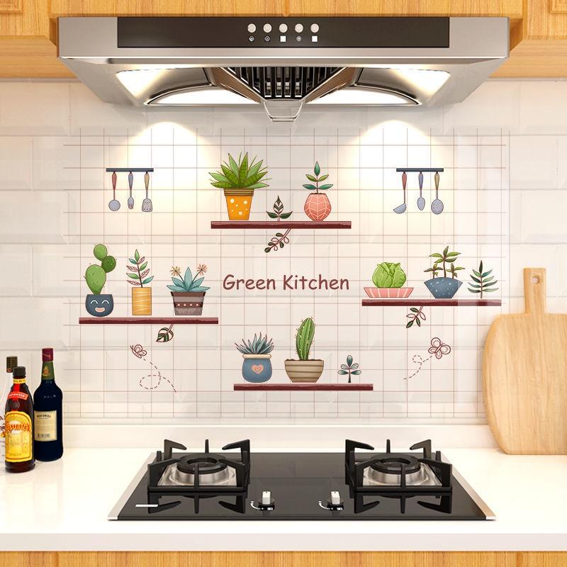 Miếng Dán Tường Trong Suốt Chống Dầu Chống Nước Chịu Nhiệt Độ Cao Cho Nhà Bếp
