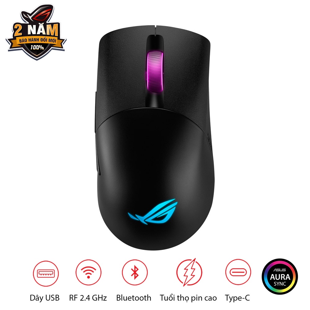 Chuột Gaming Asus Rog Keris Wireless Bluetooth - Hàng Chính Hãng