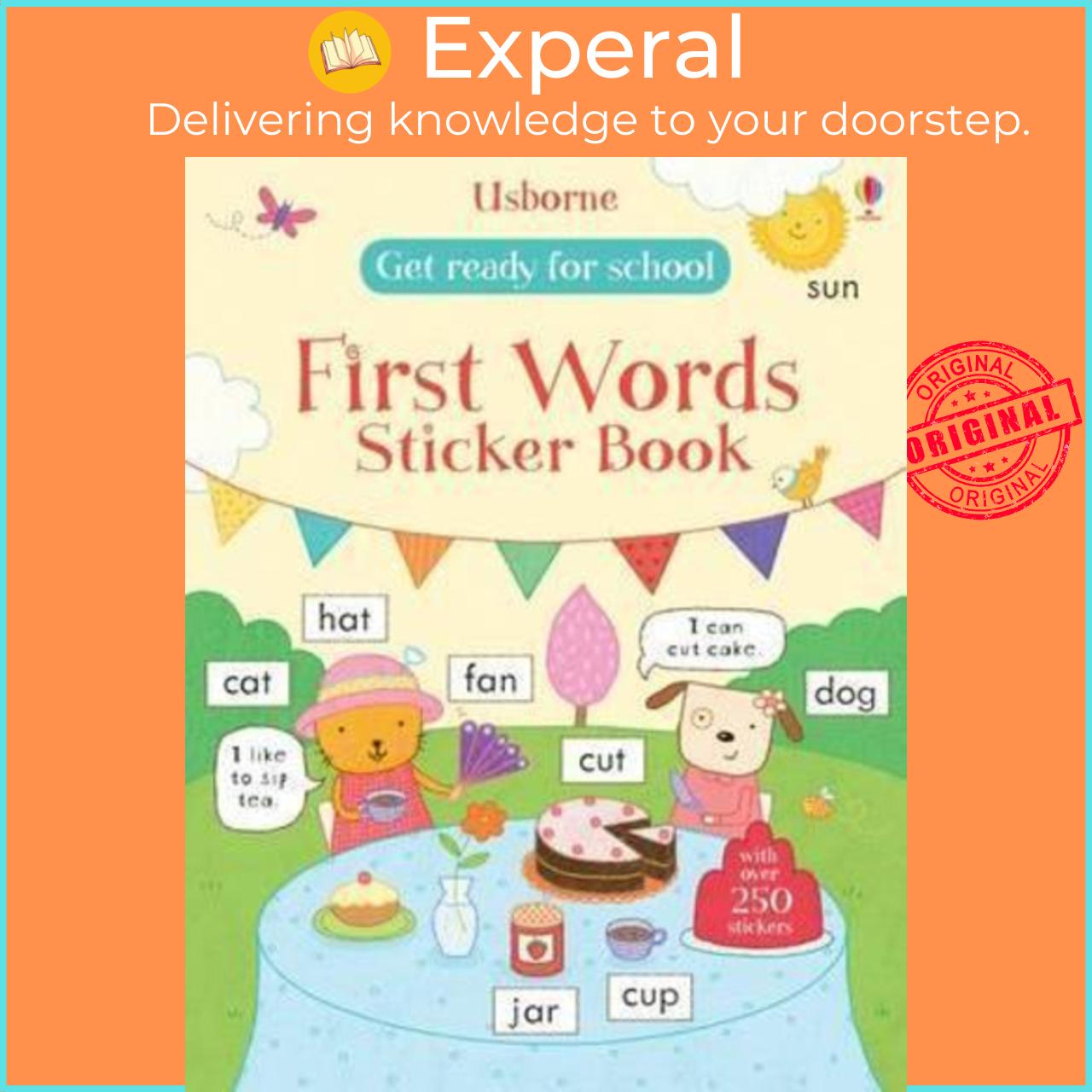 Sách - Get Ready for School First Words Sticker Book by Hannah Wood