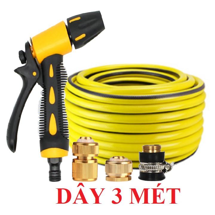 Bộ dây vòi xịt ️bơm nước phun sương️ ,tăng áp 3 lần,loại 3m,5m 206319 đầu đồng,cút đồng,nối đồng+ mở chai