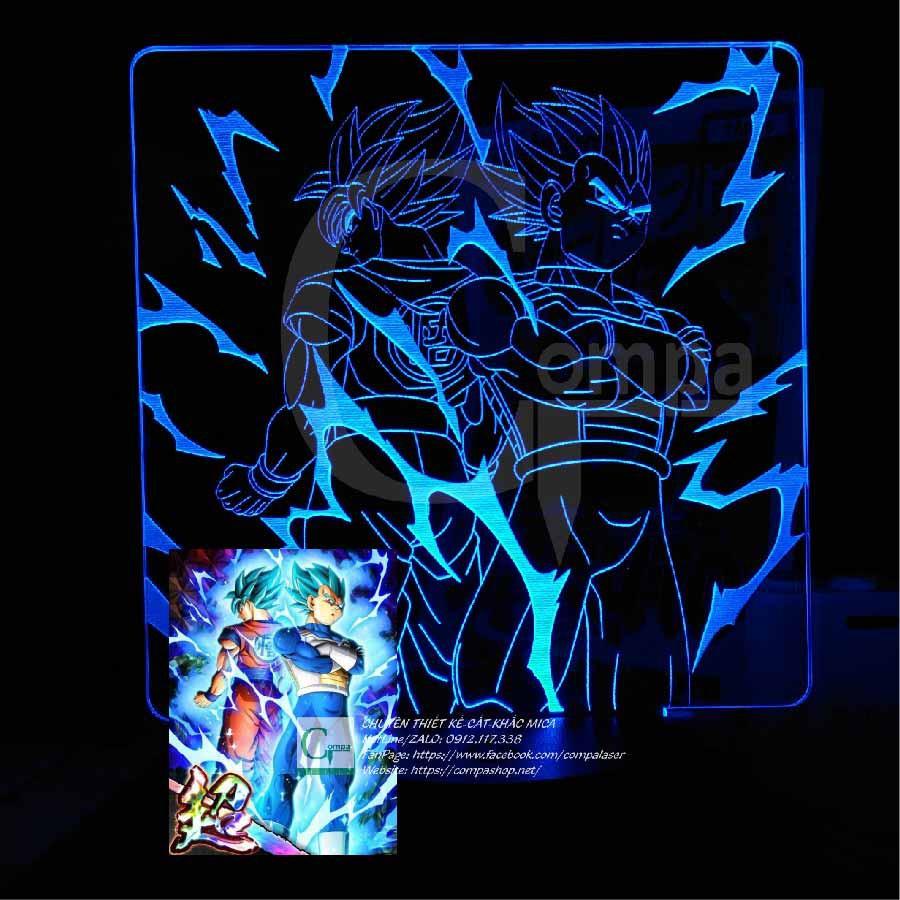 Đèn Ngủ DragonBall Goku x Vegeta Type 03 ADRB9903 16 màu tùy chỉnh