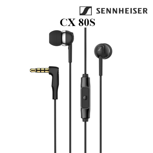 Tai Nghe Có Dây Nhét Tai Sennheiser CX 80S - Hàng Chính Hãng