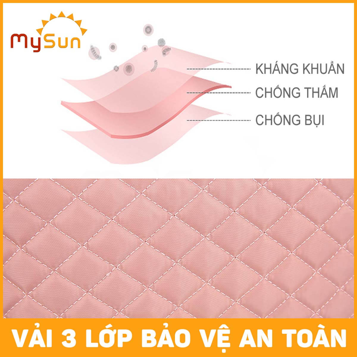 Balo bỉm sữa cho mẹ và bé giữ nhiệt cao cấp chính hãng MySun Caro