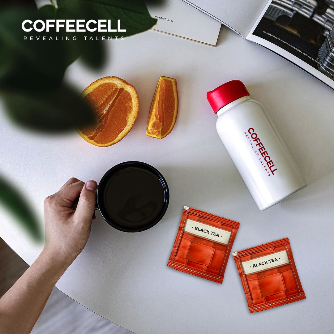 Combo 5 Gói Trà Đen Với Nhân Sâm Trắng Thượng Hạng COFFEECELL - Hương thơm cay nồng của nhân sâm giúp bộc lộ tài năng, đánh thức cảm xúc tươi mới - Hàng Chính Hãng