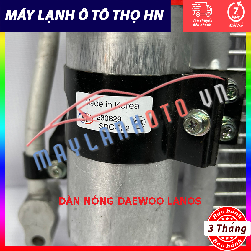 Dàn  nóng Daewoo Lanos 1997 1998 1999 2000 2001 2002 hàng xịn Hàn Quốc 97 98 99 01 02