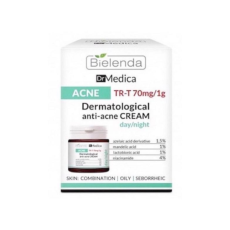 Kem Dưỡng Da Dầu Mụn Bielenda Dr Medica Dermatological Anti Acne Face Cream Day Night 50ml