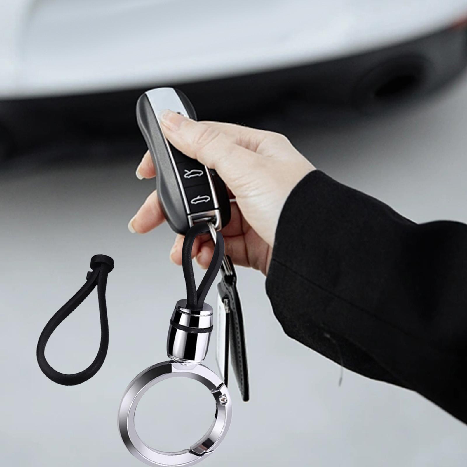 Car Fob Keychain Motorcycle Keychain Anti Lost Universal Key Fob Holder Business Keychain Metal Keyring for Men and Women Keys Backpack