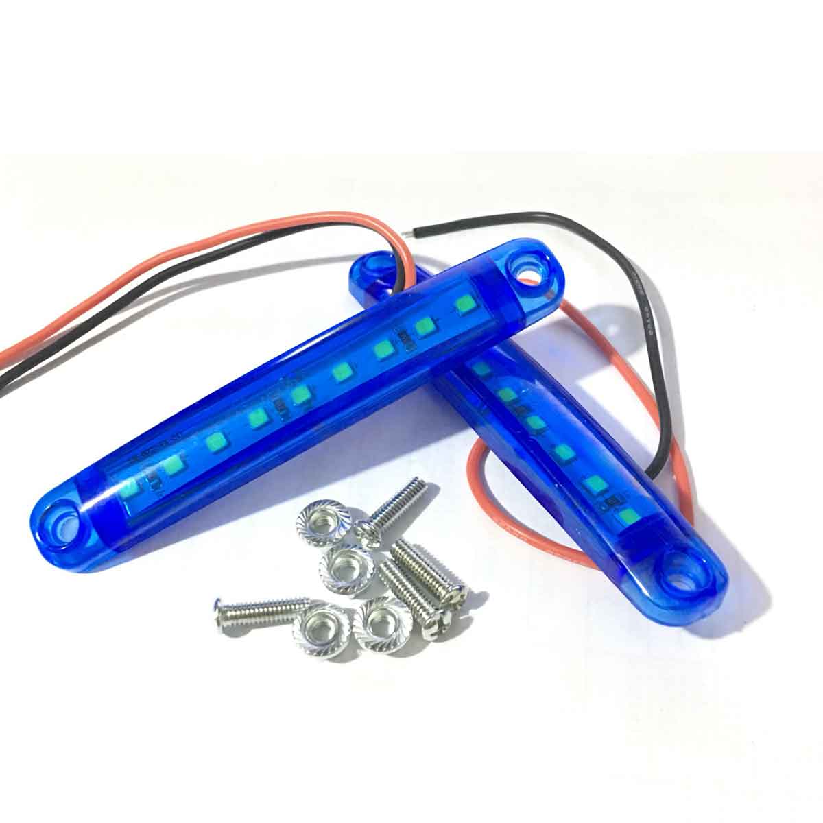 2 Đèn Led RGB 9 Mắt Siêu Sáng 10 Cm Trang Trí Thắp Sáng