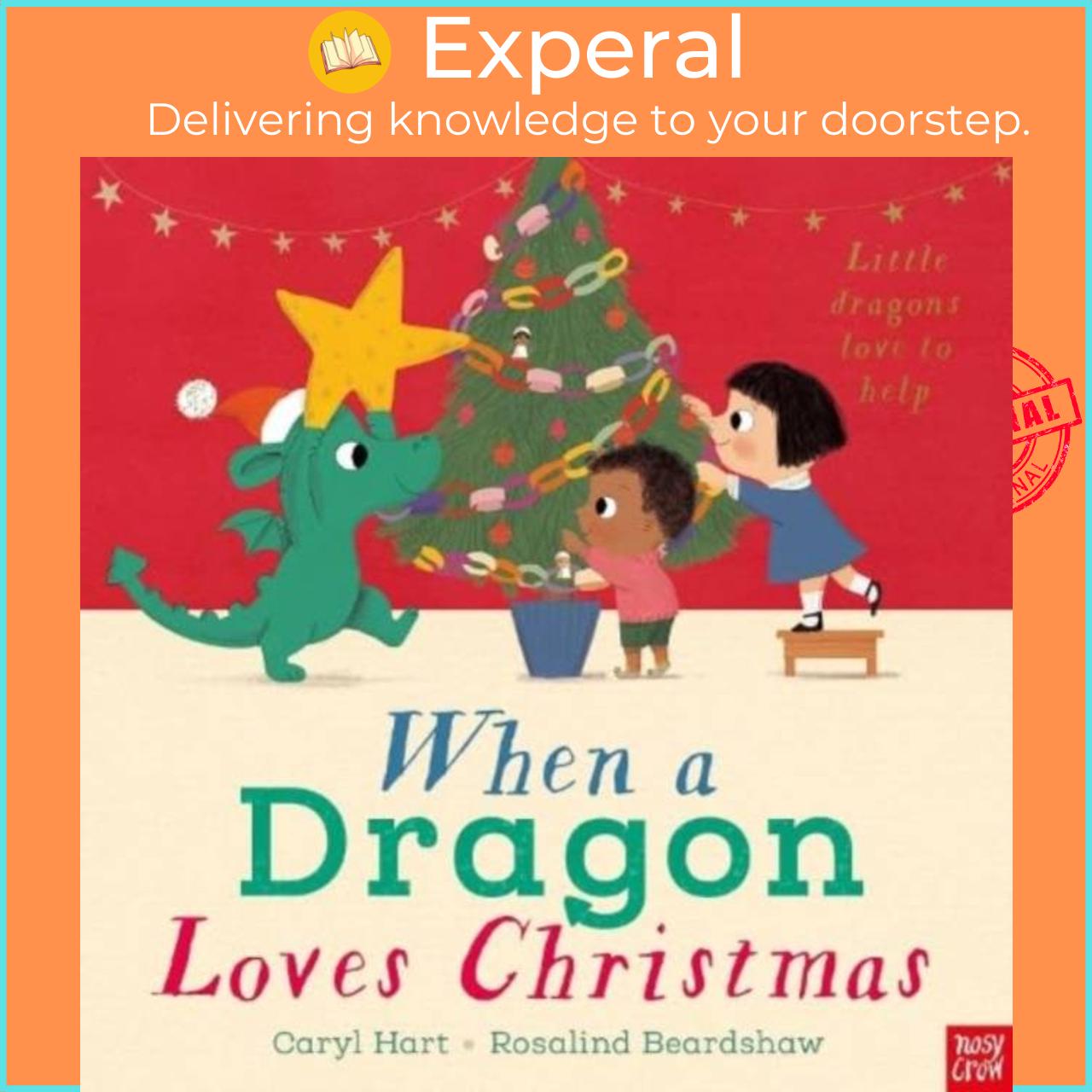 Hình ảnh Sách - When a Dragon Loves Christmas by Rosalind Beardshaw (UK edition, paperback)