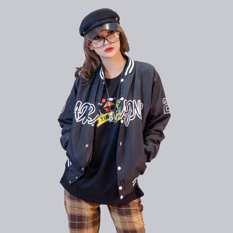 Áo Khoác Dù 241 Bomber Viền Po 2 Màu Hàng Unisex 2 Lớp Cực Chất