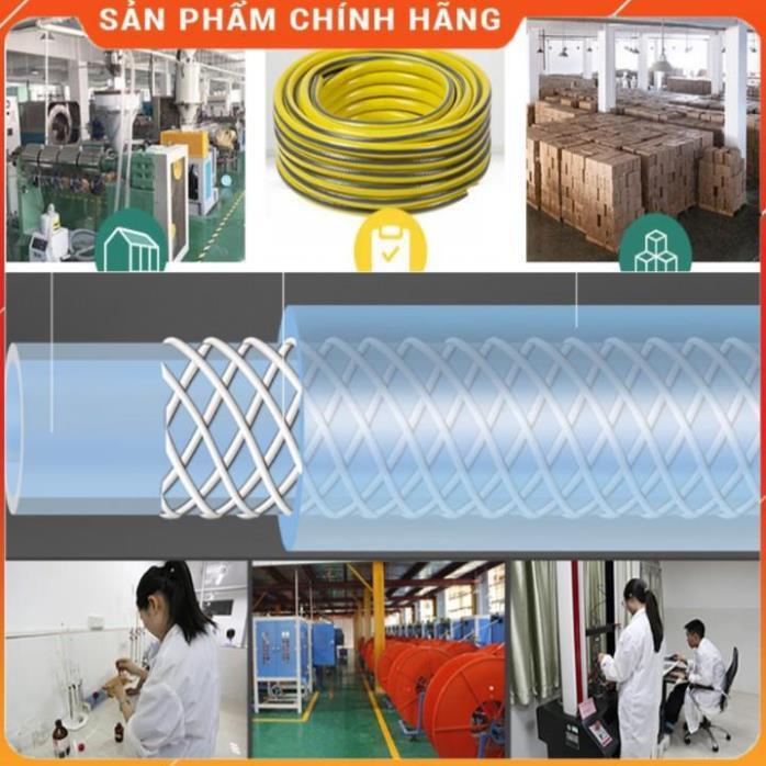 Máy bơm️Evoucher️ Bộ dây vòi xịt nước rửa xe, tưới cây , tăng áp 3 lần, loại 15m 206701-2 đầu đồng, cút+ mở chai