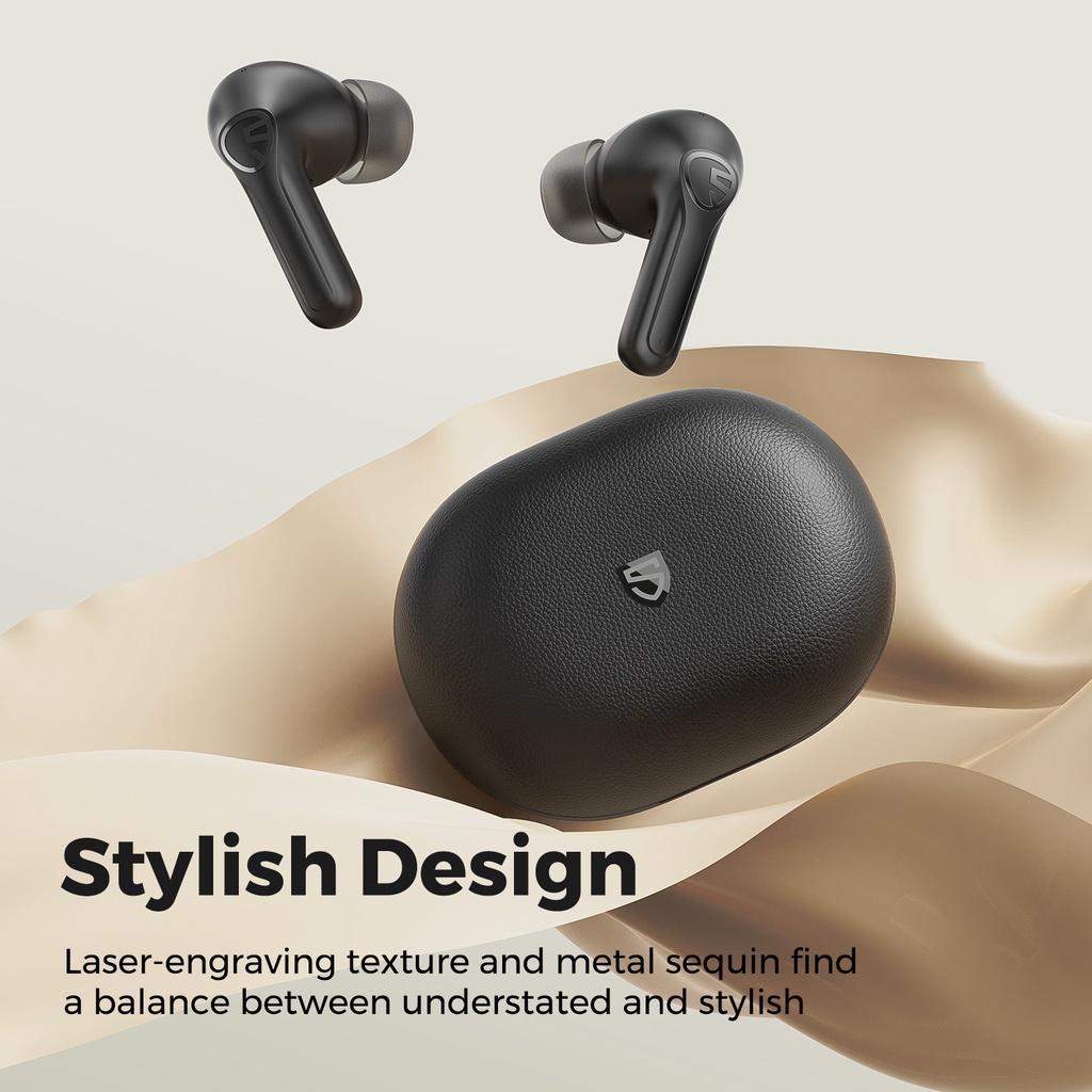 Tai nghe nhét tai không dây SOUNDPEATS ANC bluetooth V5.2 giảm tiếng ồn tích hợp mi cờ rô 12mm