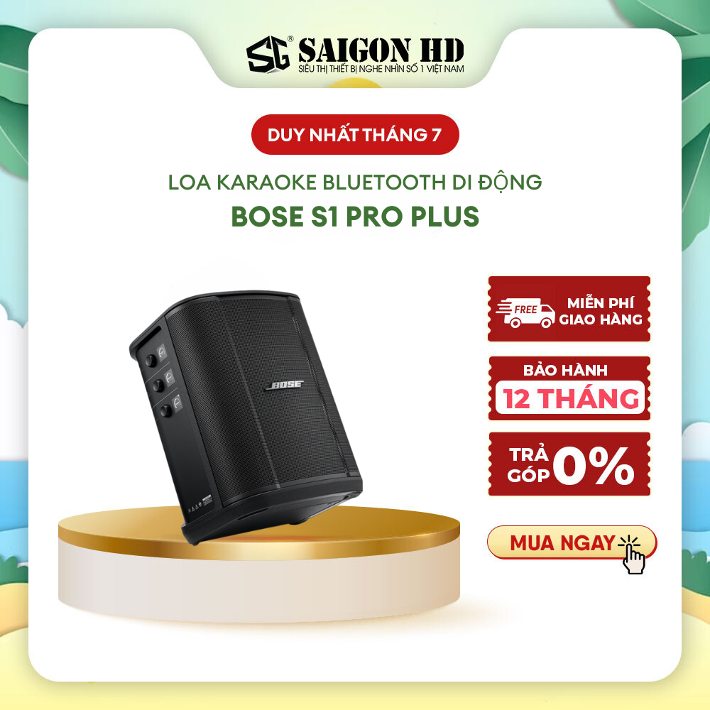 Loa karaoke bluetooth di động Bose S1 Pro Plus - Hàng chính hãng