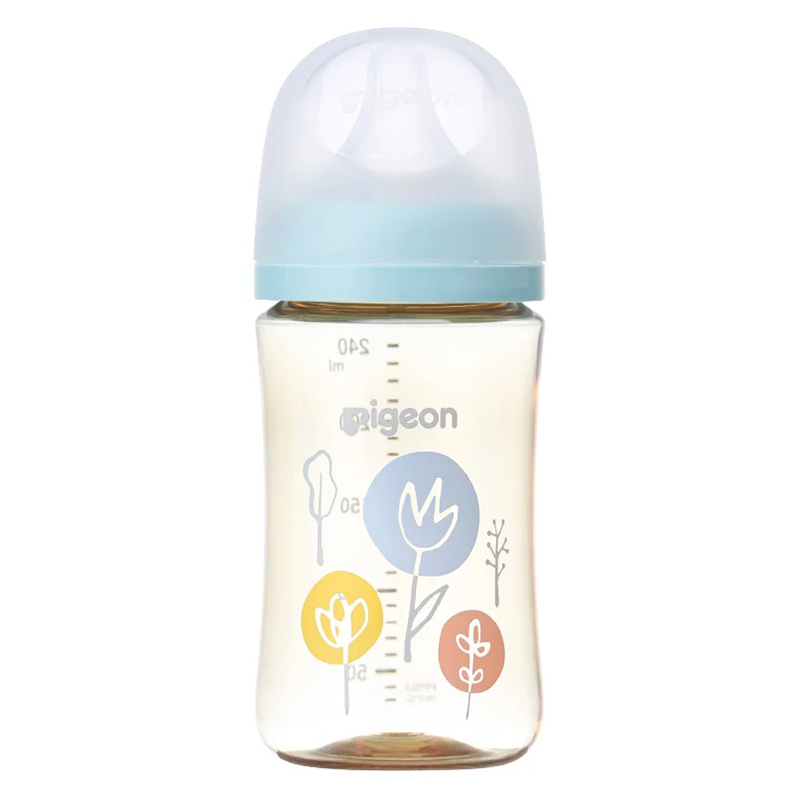 Bình sữa Pigeon PPSU Plus WN3 Nhật Bản in hình 240ml