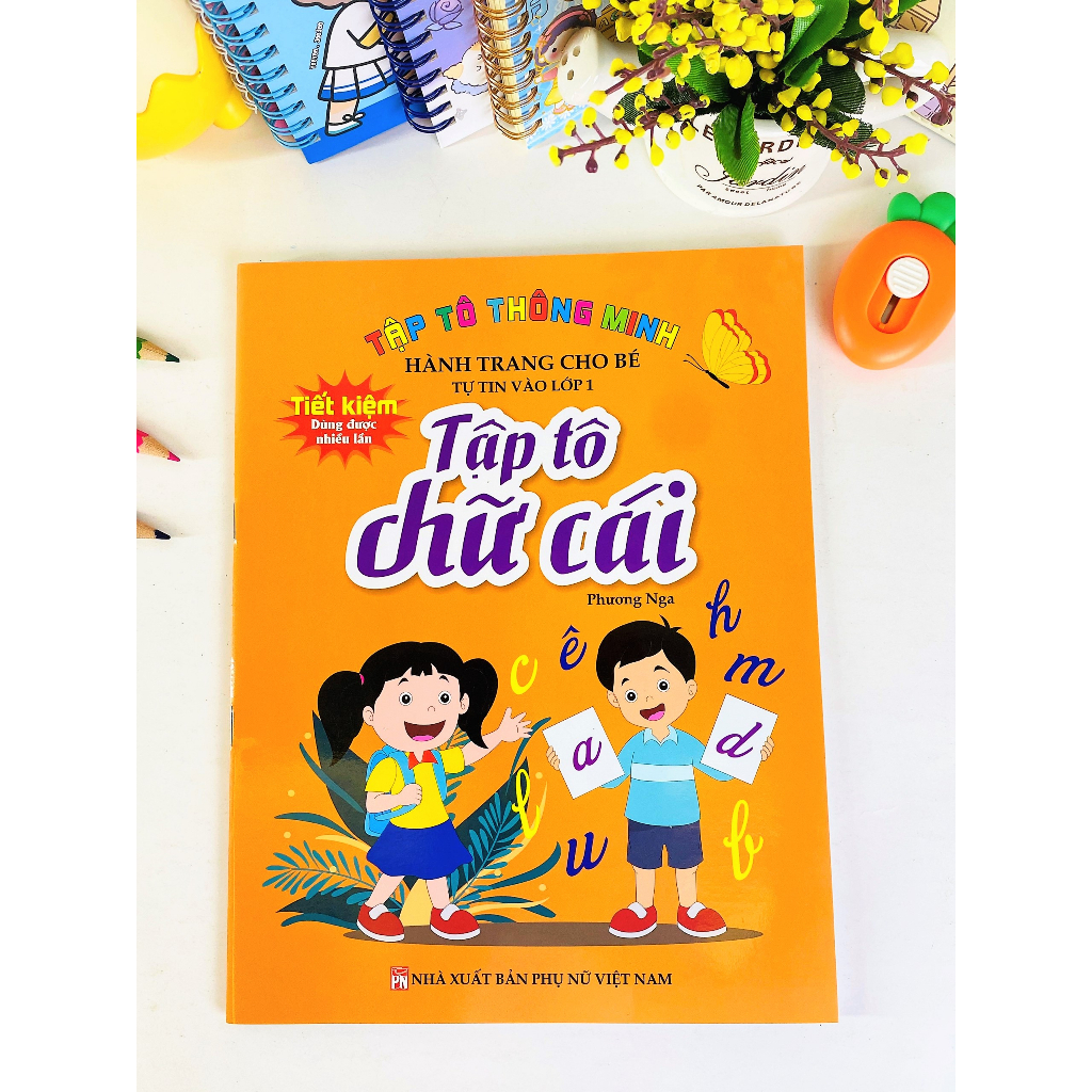 Sách - Combo 2 cuốn Tập tô thông minh: Tập tô số và hình khối - Tập tô chữ cái (Hành trang giúp bé tự tin vào lớp 1)