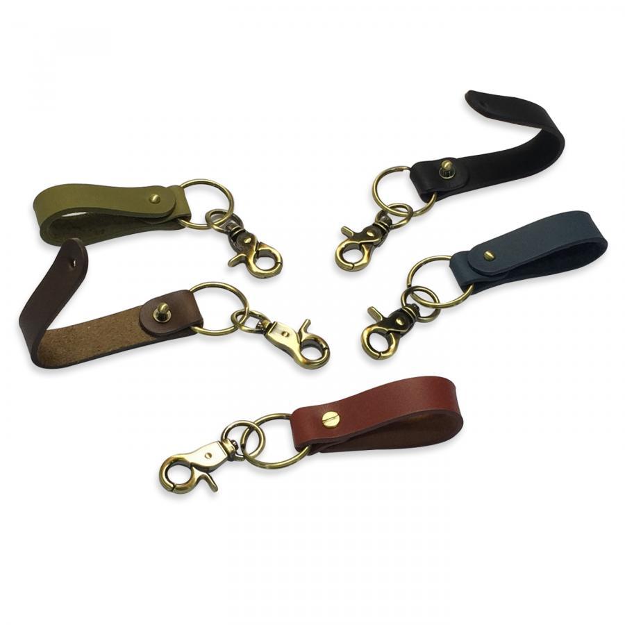 Móc khóa da thật khắc tên - Genuine leather keyring - LKR-319