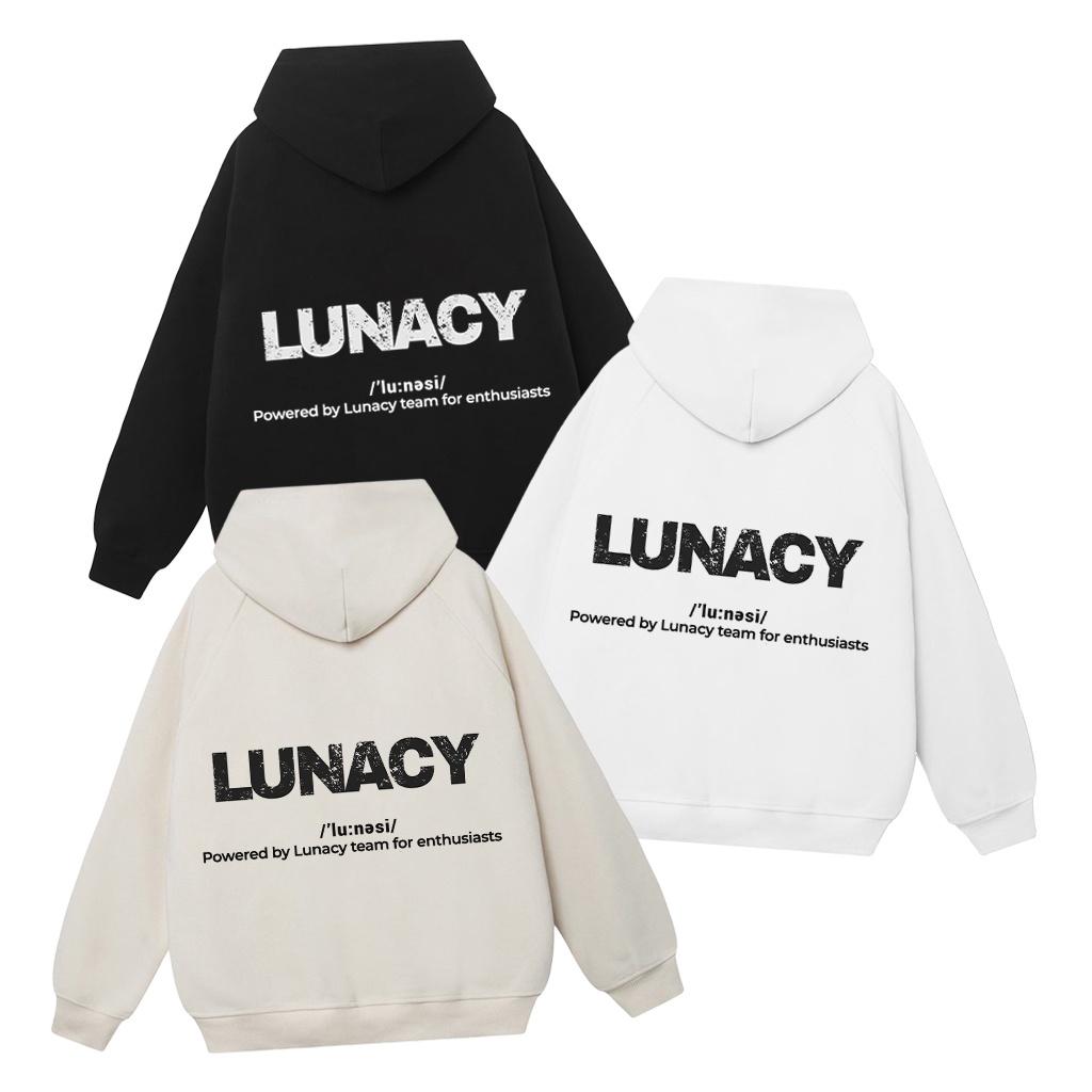 Áo Khoác Hoodie Grunge Lunacy Nỉ Có Mũ Form Rộng LUNA Unisex Nam Nữ LUNACY