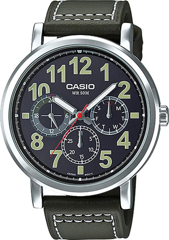 Đồng Hồ Nam Dây Da Casio MTP-E309L-3AVDF (41 mm)