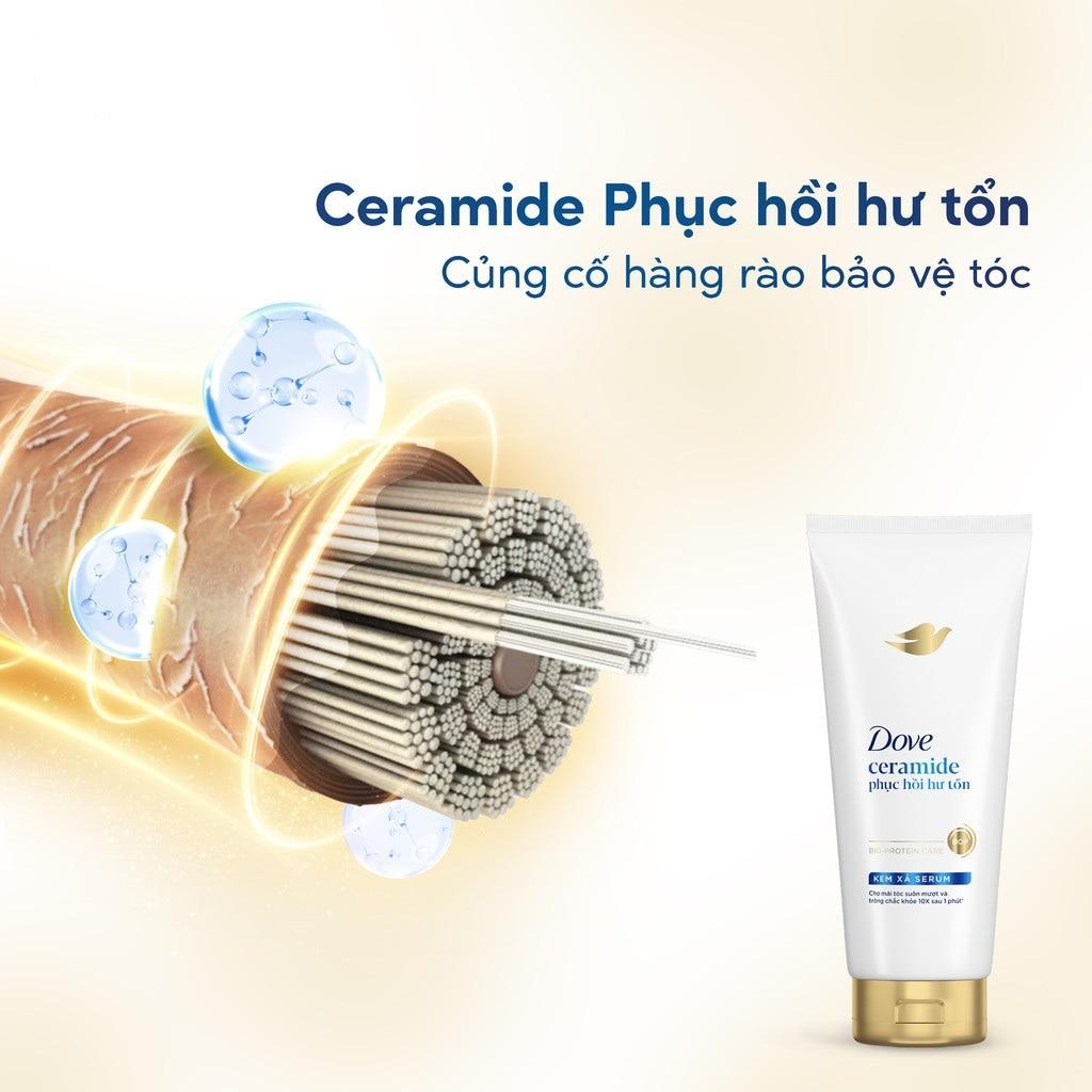 Kem Xả Serum Dove Ceramide Phục Hồi Hư Tổn 320g