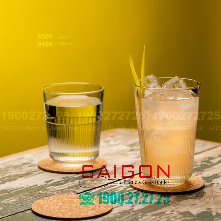 Ly Thủy Tinh Cường Lực Rayo High ball 355ml | 320ml, Tùy Chọn Dung Tích