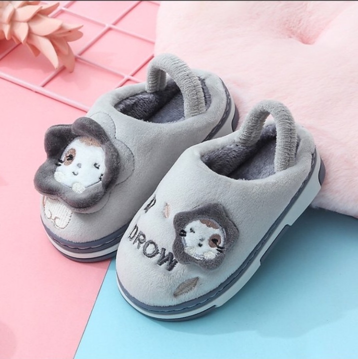 Giày sandal giữ ấm đế chống trượt cho bé trai và bé gái 1-3 tuổi hình nấm, mèo xinh xắn hàng mới về