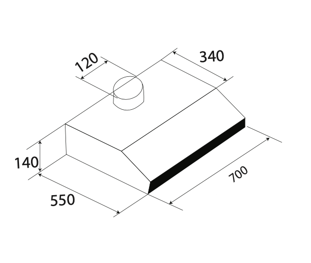 Máy Hút Mùi Cổ Điển KAFF KF-703B - Hàng Chính Hãng