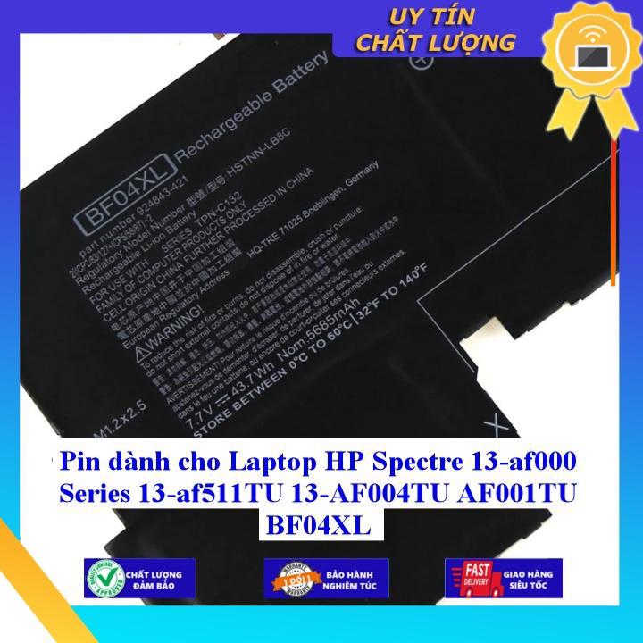 Pin dùng cho Laptop HP Spectre 13-af000 Series 13-af511TU 13-AF004TU AF001TU BF04XL - Hàng Nhập Khẩu New Seal