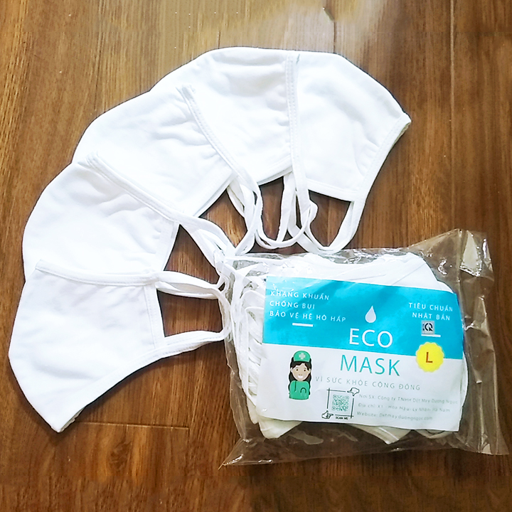 Khẩu trang vải Eco chống bụi mịn xử lý bằng công nghệ Nhật Bản bảo vệ đường hô hấp – M007
