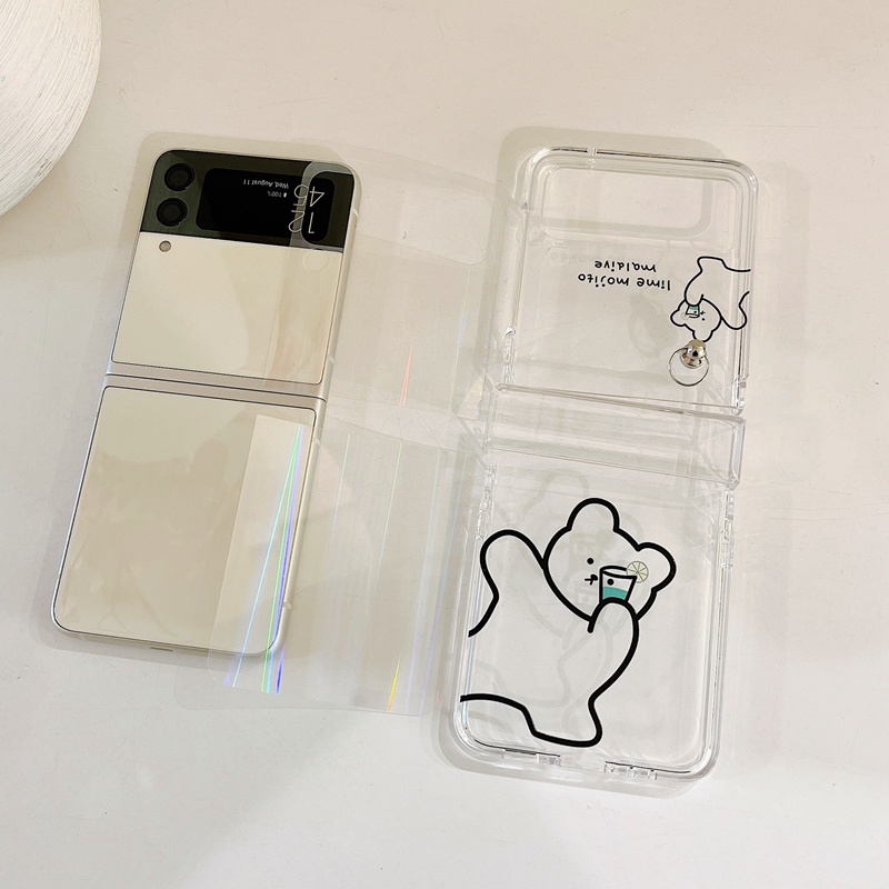Ốp lưng cho samsung Zflip3 - Zflip4 - Z flip3 - Z flip4 - Z Flip 3 - Z flip 4 ốp 3 trong 1