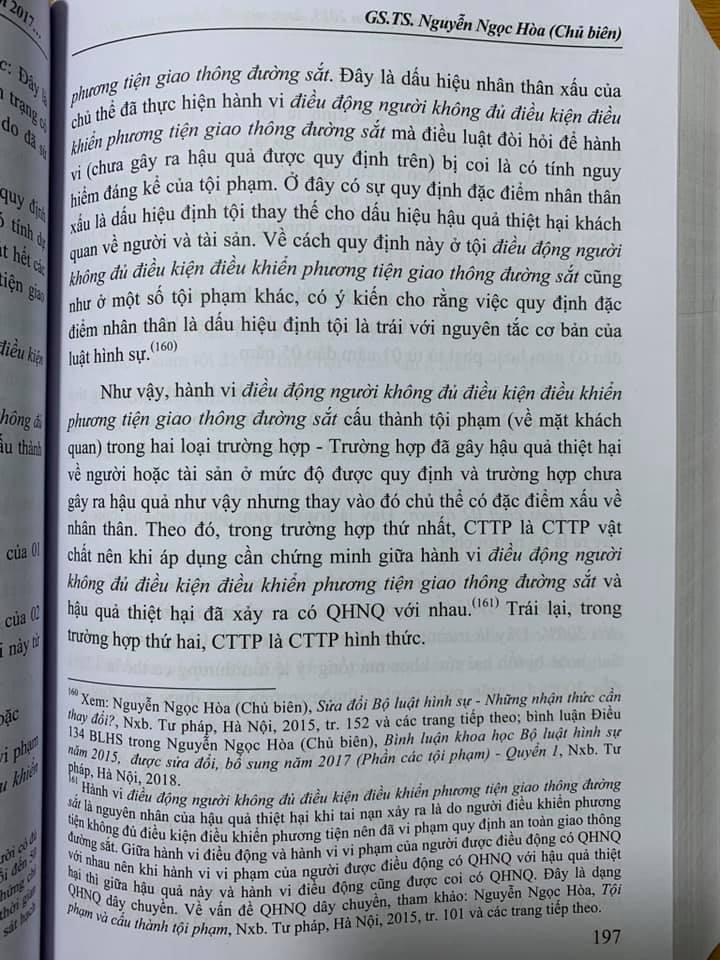 Combo: Bình luận khoa học bộ luật hình sự năm 2015 sửa đổi bổ sung năm 2017 phần tội phạm