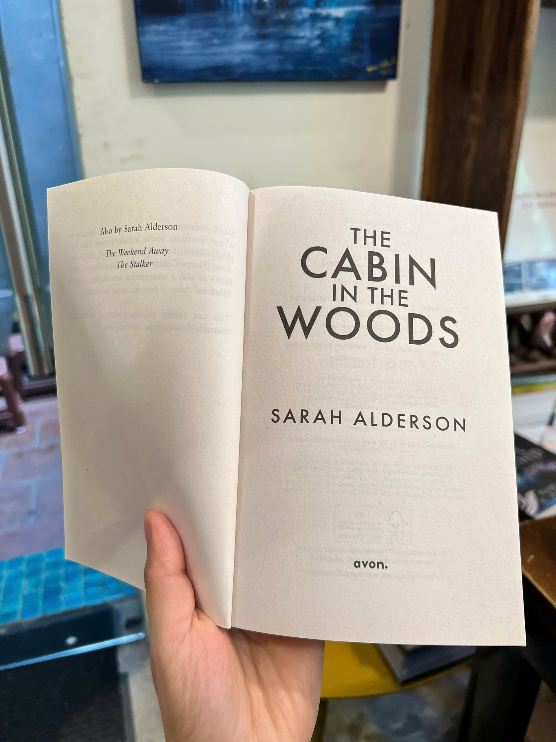 Sách - The Cabin in the Woods by Sarah Alderson | Mystery Thriller / Trinh thám Tiếng Anh/ Ngoại văn