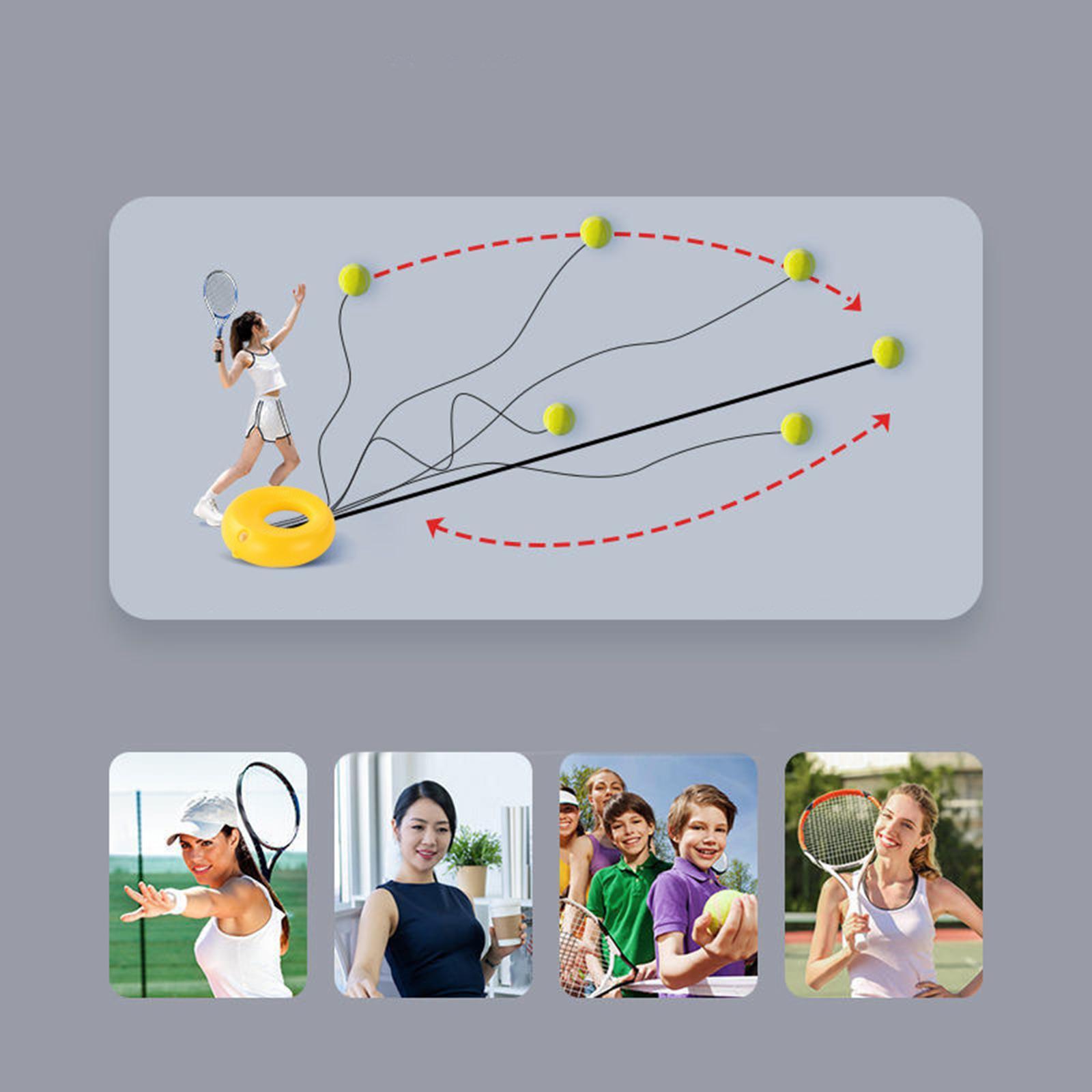 Tennis Ball with String Tennis Trainer Exerciser Hand Eye Coordination Self Tennis Training Tool Practice Gear for Beginners, Swing