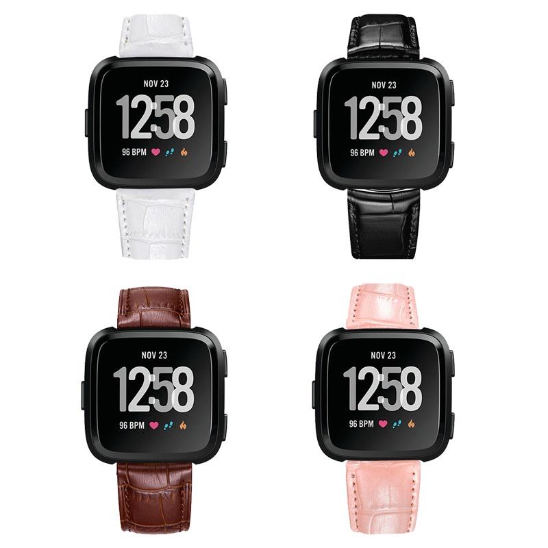 Dây Đeo Bằng Da Cao Cấp Cho Đồng Hồ Thông Minh Fitbit Versa
