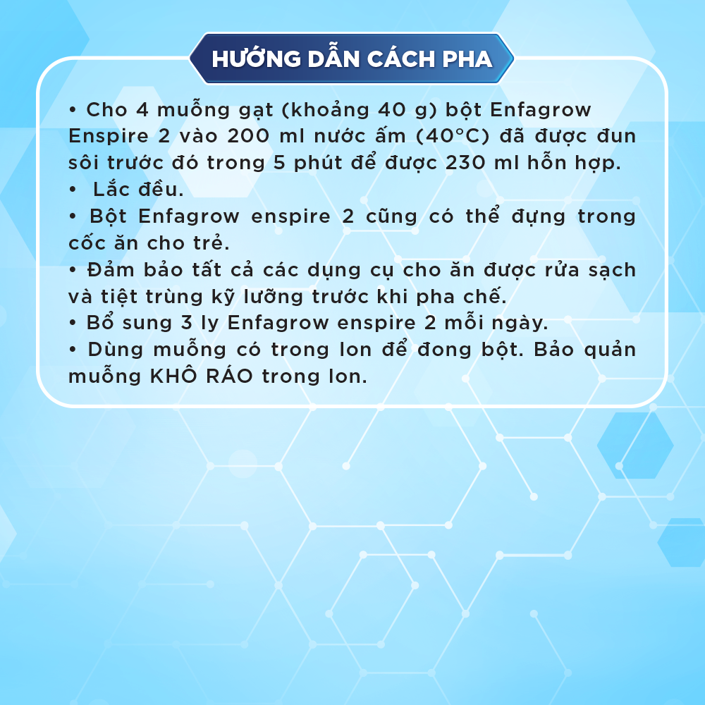 Sản phẩm dinh dưỡng Enfagrow Enspire 2 850G - Dành cho trẻ 1 -3 Tuổi