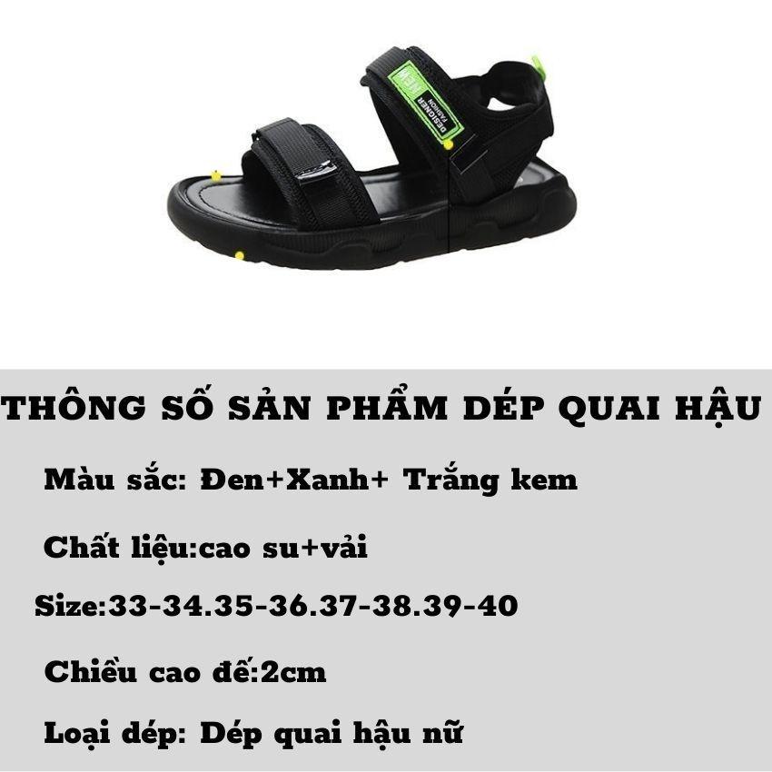 Dép Quai Hậu Nữ Học Sinh Đế Thấp Kiểu Hàn Quốc 2 Quai Cao Cấp D07